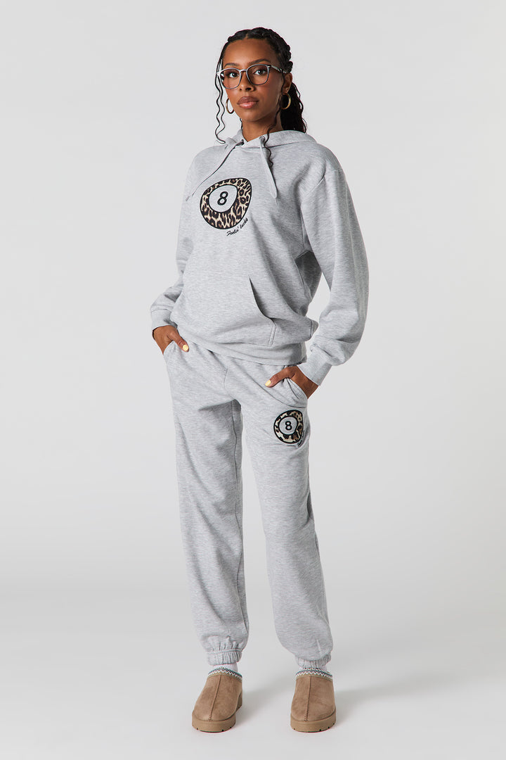 Jogger en molleton classique avec motif brodé 8 Ball