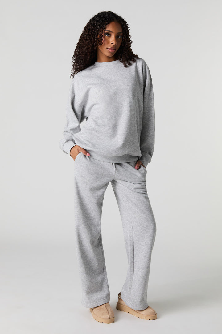 Wide Leg Fleece Sweatpant