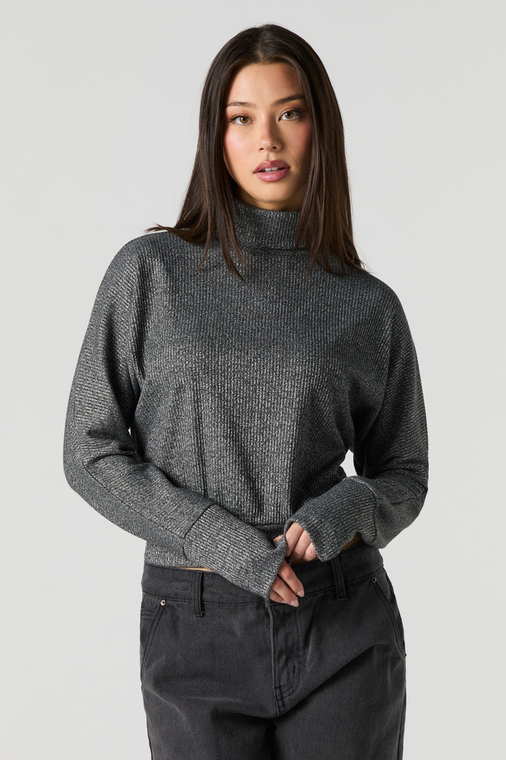 Ribbed Turtleneck Sweater