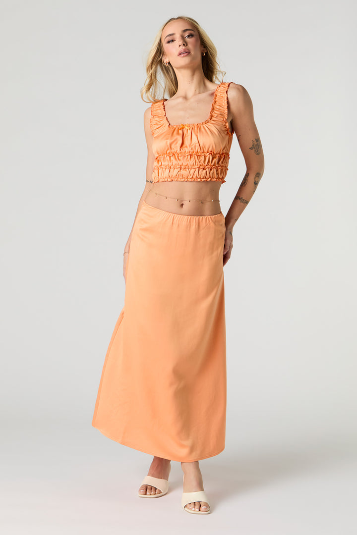 Satin Maxi Skirt
