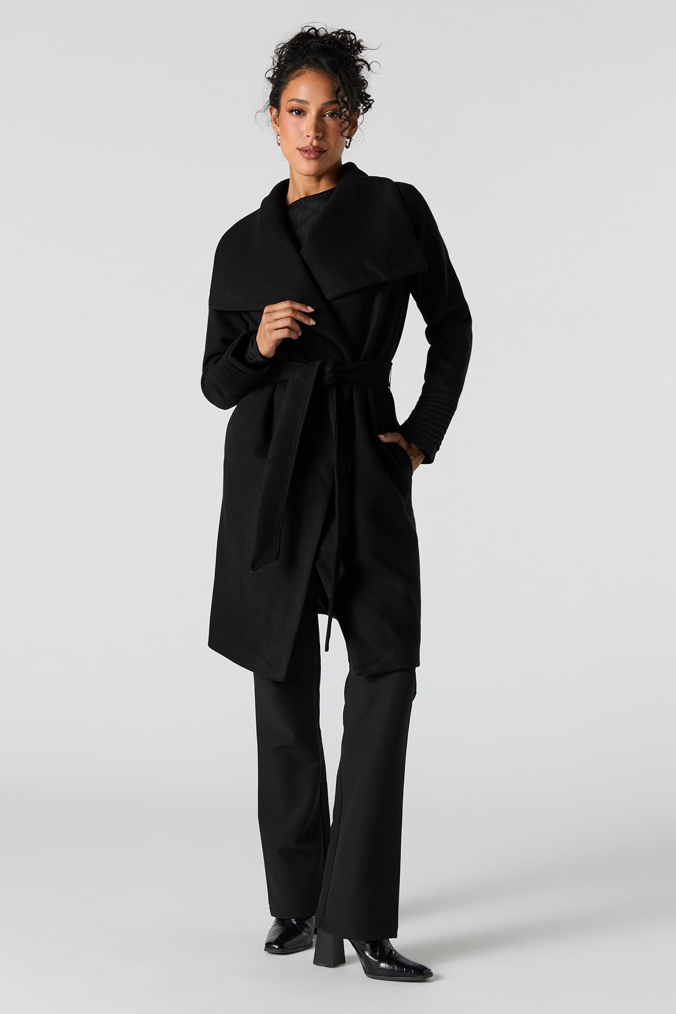 Manteau fashion asymétrique femme