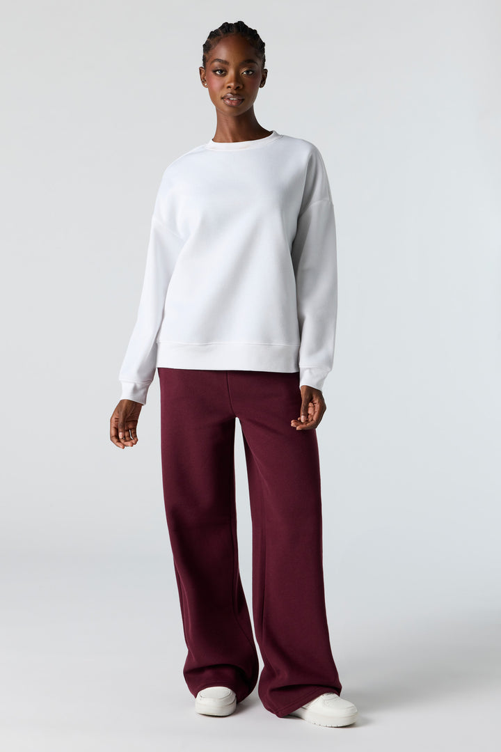 Pantalon d'entraînement à jambe large en molleton