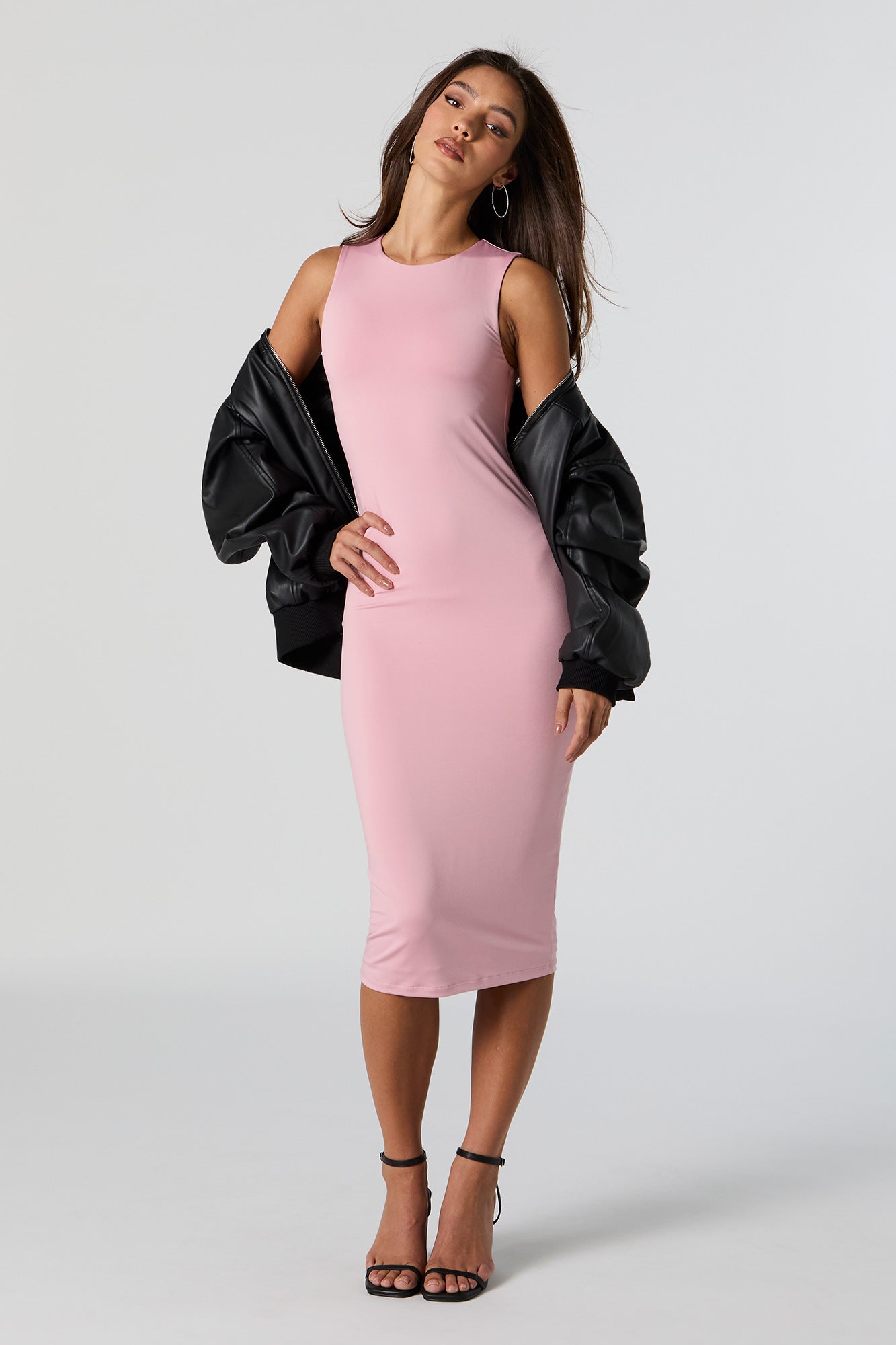 Contour Sleeveless Midi Dress