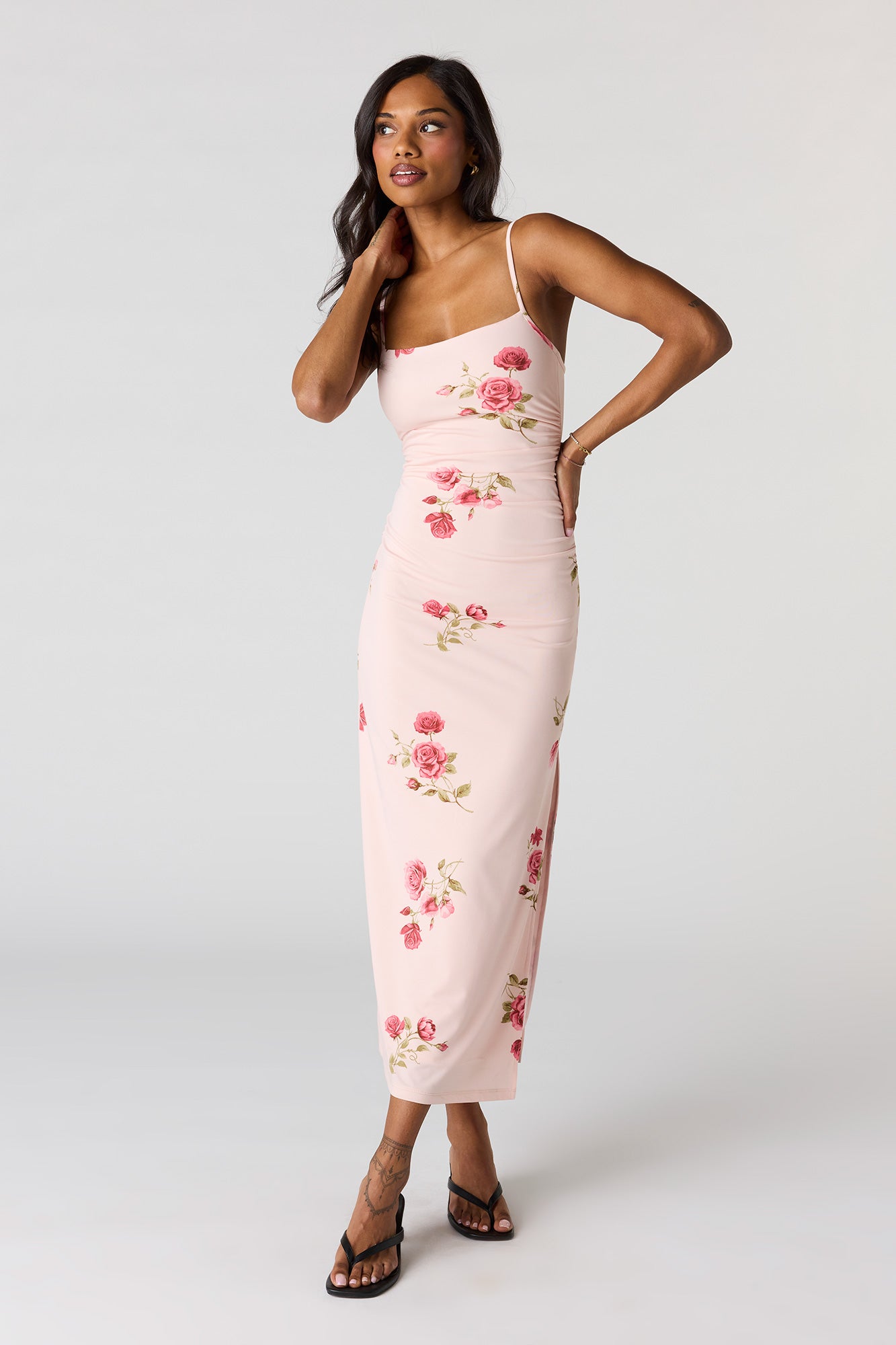 ruched bodycon midi dress Ruched Bodycon Midi Dress – Urban Planet
