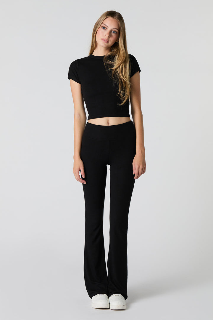 Pantalon Active à jambe évasée côtelé
