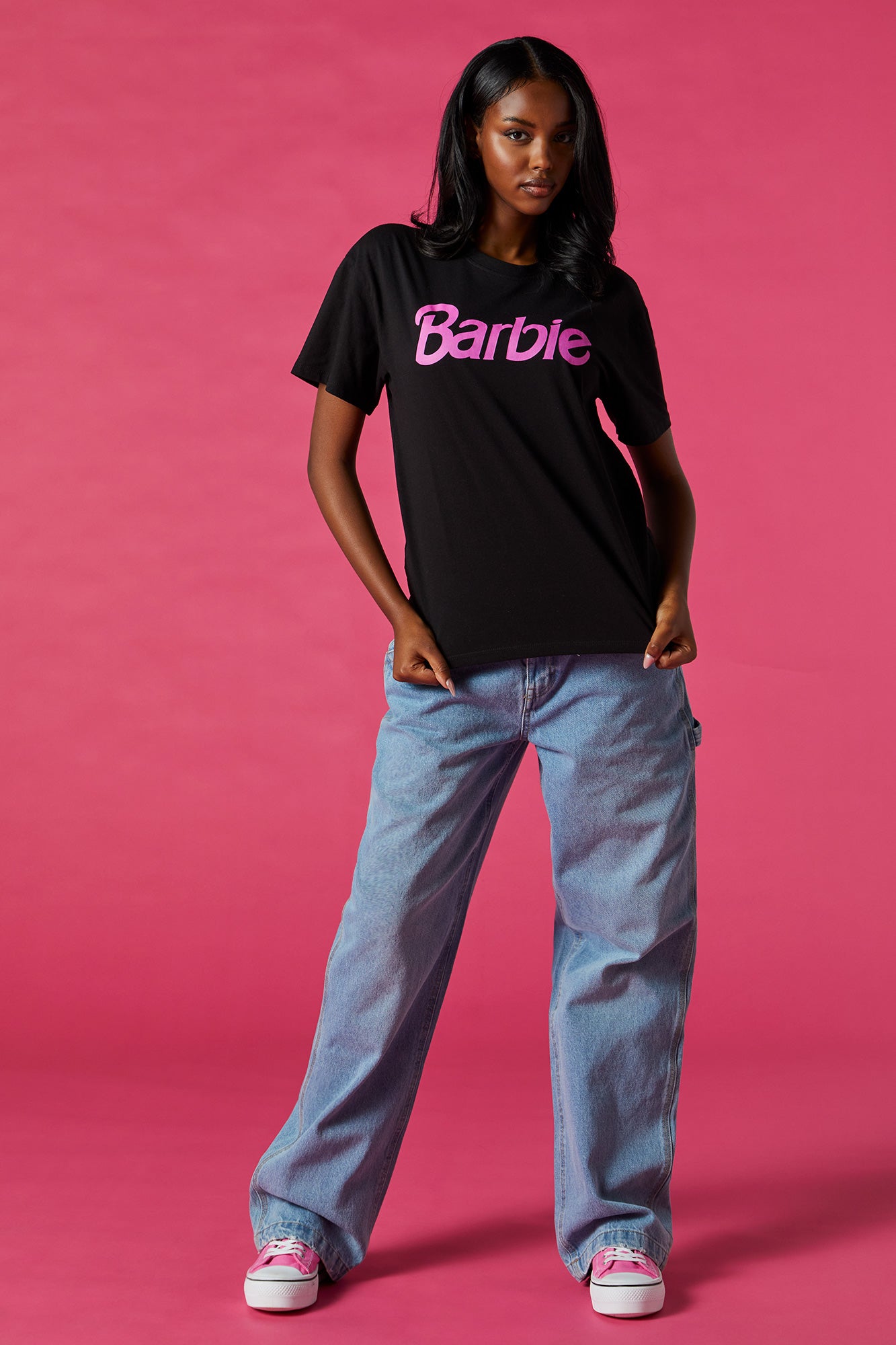 INTIMO Barbie Womens Classic Oversized Retro Boyfriend Tee Nightgown Sleep Pajama  Shirt (X-Small) Pink at  Women's Clothing store