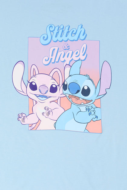 Stitch & Angel Graphic Boyfriend T-Shirt