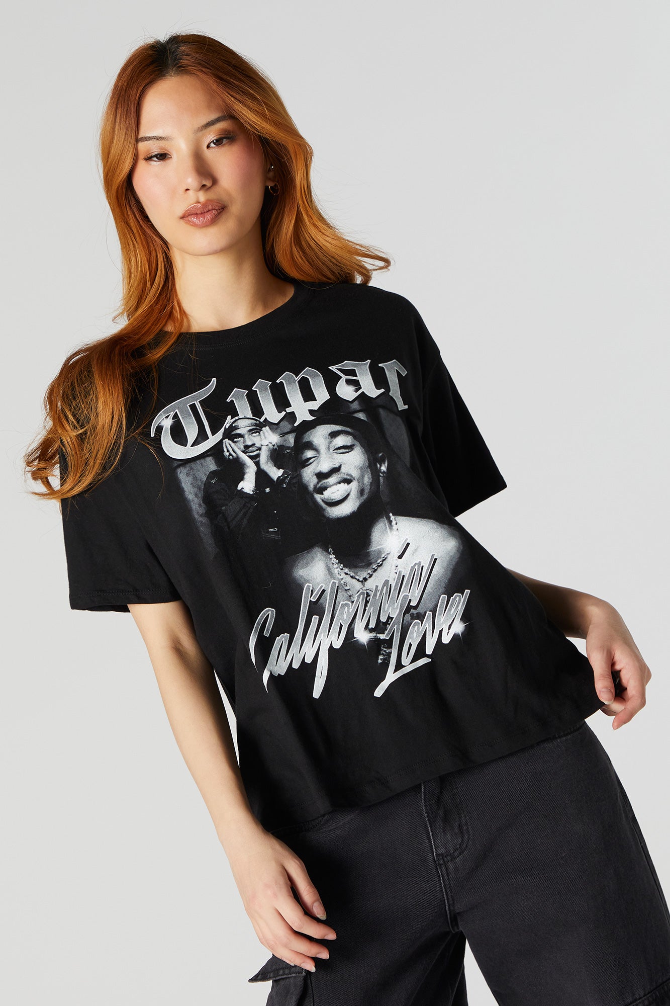Tupac California Love Graphic Boyfriend T-Shirt