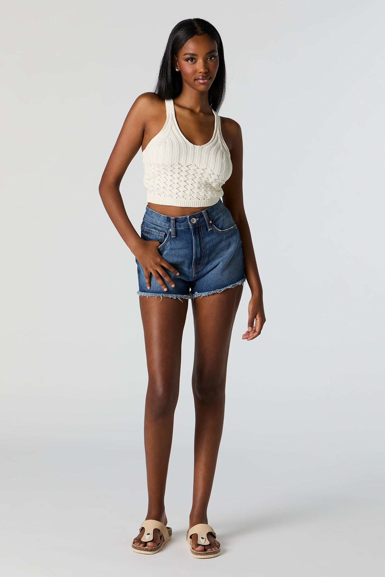 Pointelle Knit Tank – Urban Planet