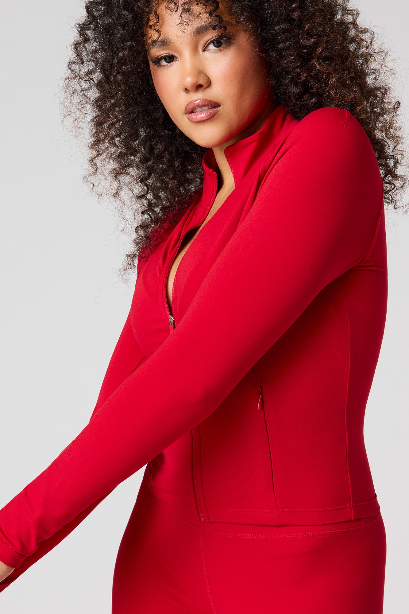 【新品未使用】Riu Taffeta zip up ブルゾンセットアップ 美品】Riu Taffeta zip up ブルゾンセットアップ