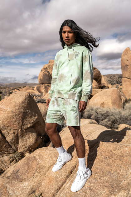 Pool Position Embroidered Tie Dye Hoodie