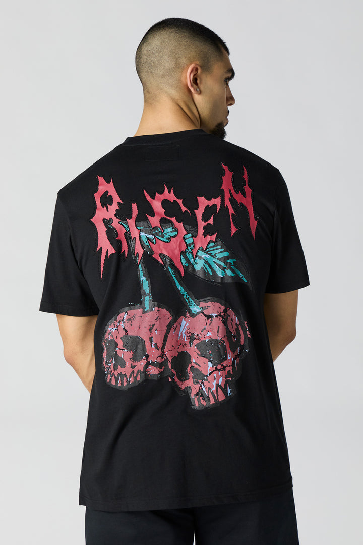 Skull Cherries Graphic T-Shirt