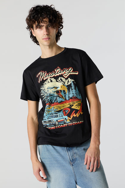 T-shirt à imprimé Mustang