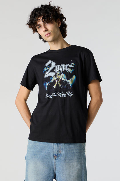 2Pac Keep Ya Head Up Graphic T-Shirt