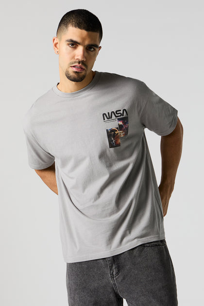 Grey NASA Graphic T-Shirt