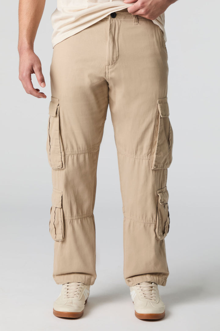 Multi Pocket Straight Leg Cargo Pant