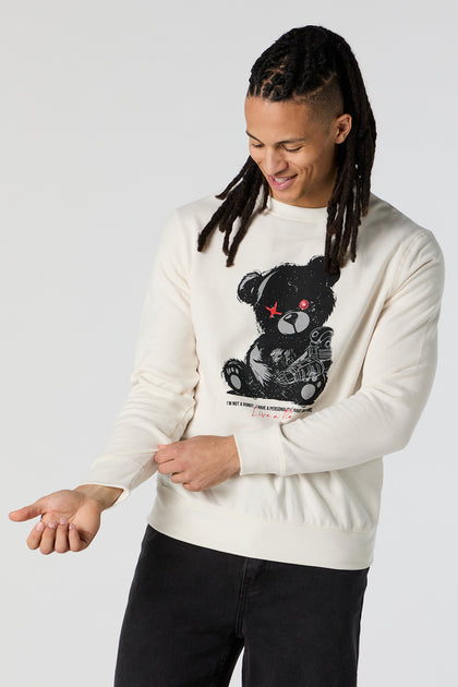 Robo Teddy Graphic Fleece Sweatshirt