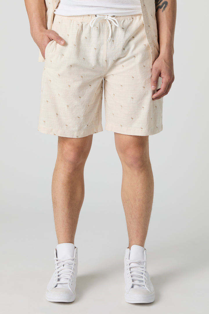 Summer Print Drawstring Short