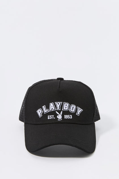 Playboy Embroidered Mesh Baseball Hat