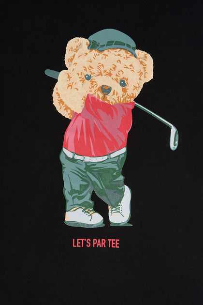 Golfing Teddy Graphic T-Shirt