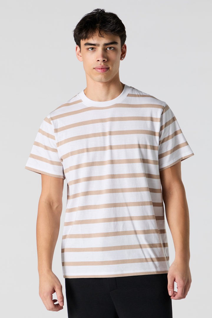 T-shirt ras du cou rayé