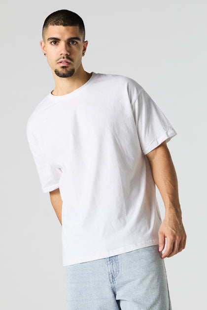 Solid Relaxed Crewneck T-Shirt
