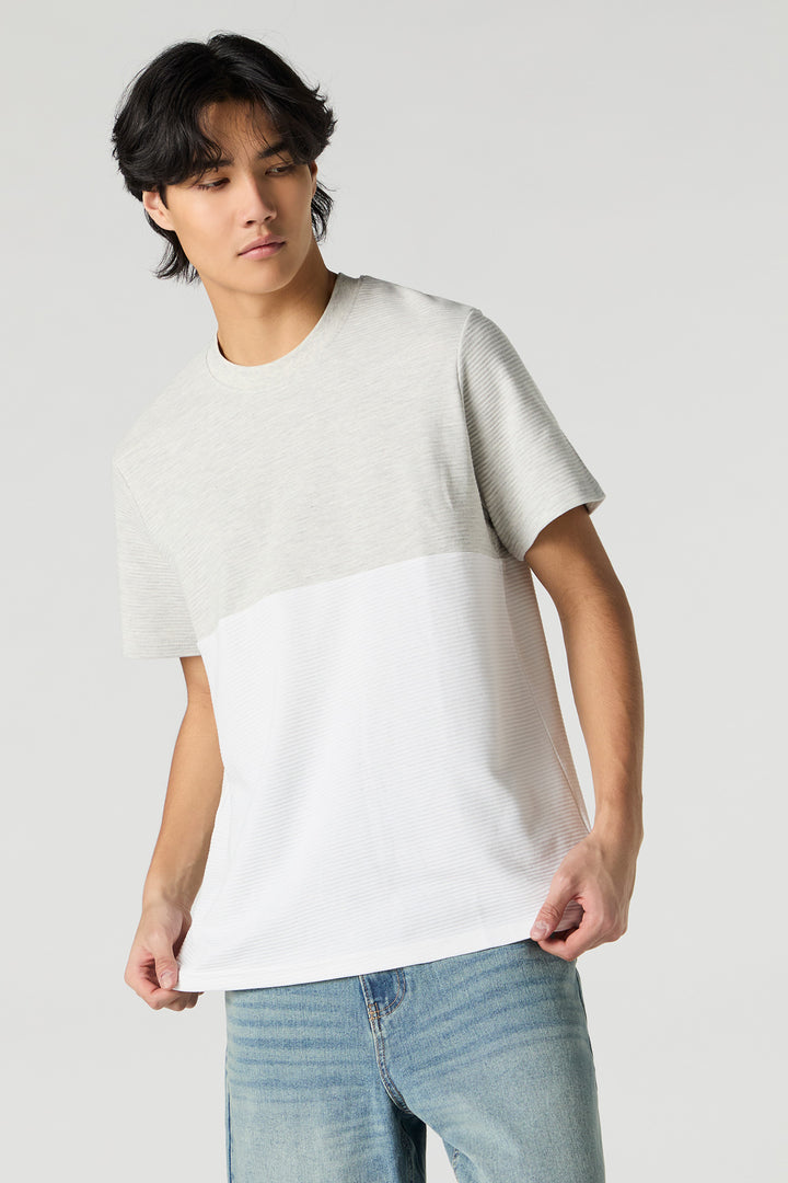 Ribbed Colourblock T-Shirt