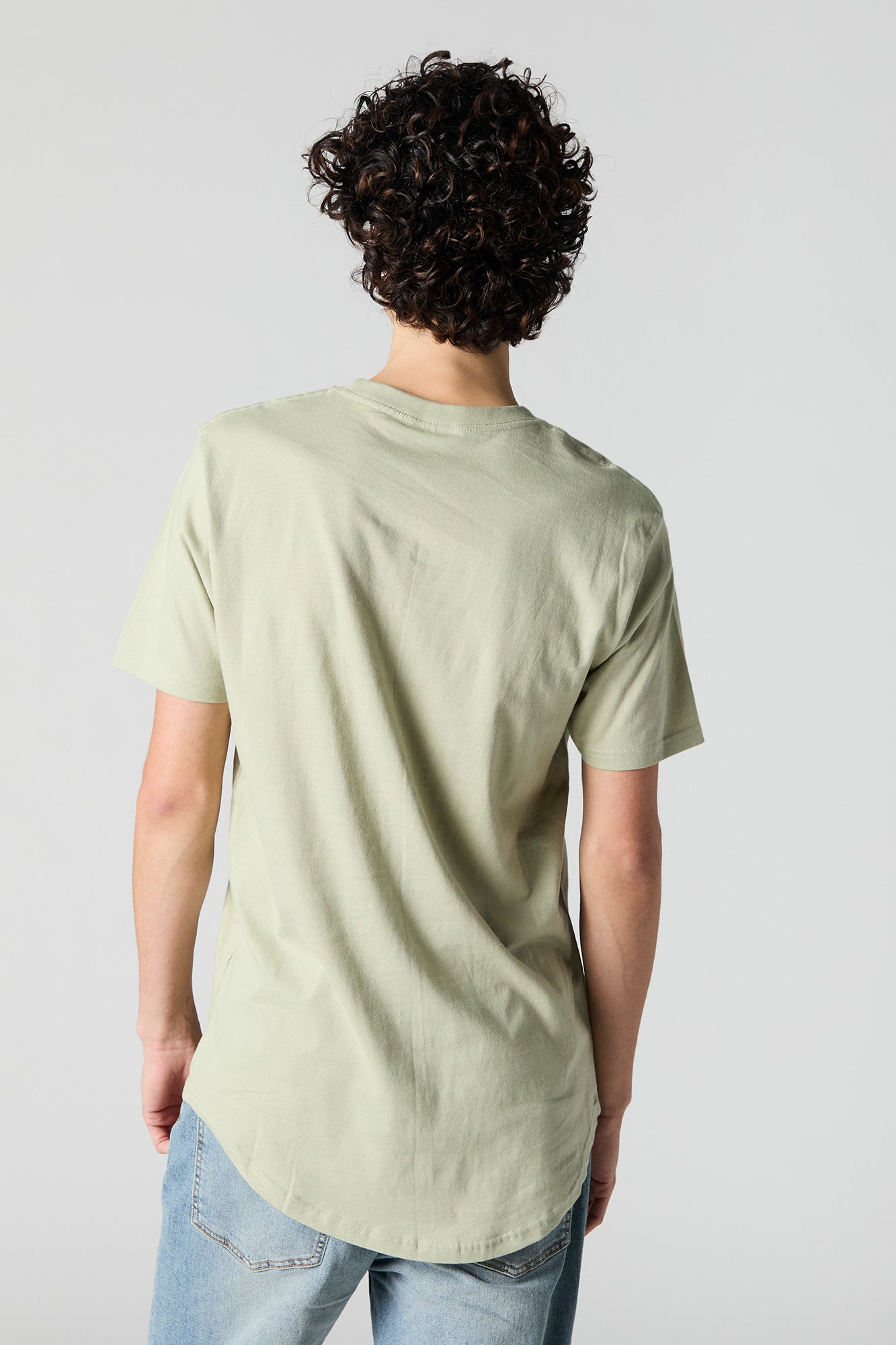 Longline Crew Neck T-Shirt