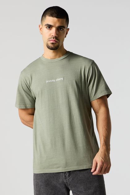 Probably Offline Embroidered T-Shirt