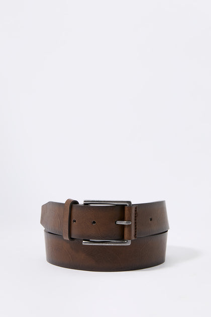 Faux Leather Brown Belt