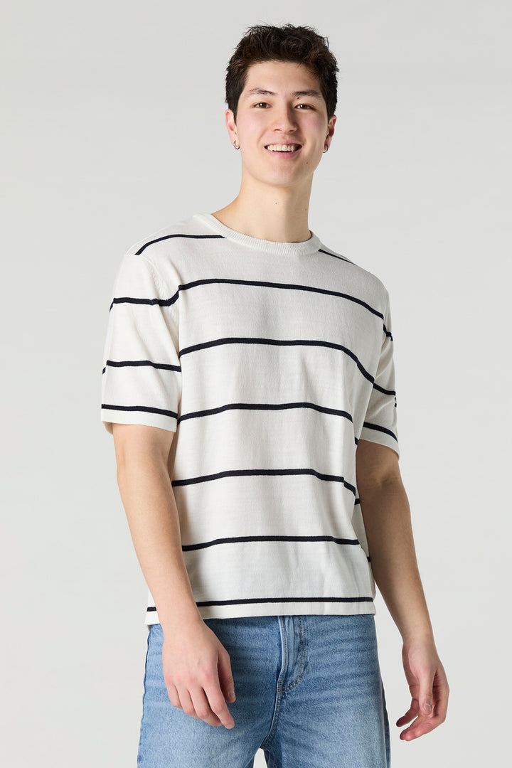 T-shirt en tricot rayé