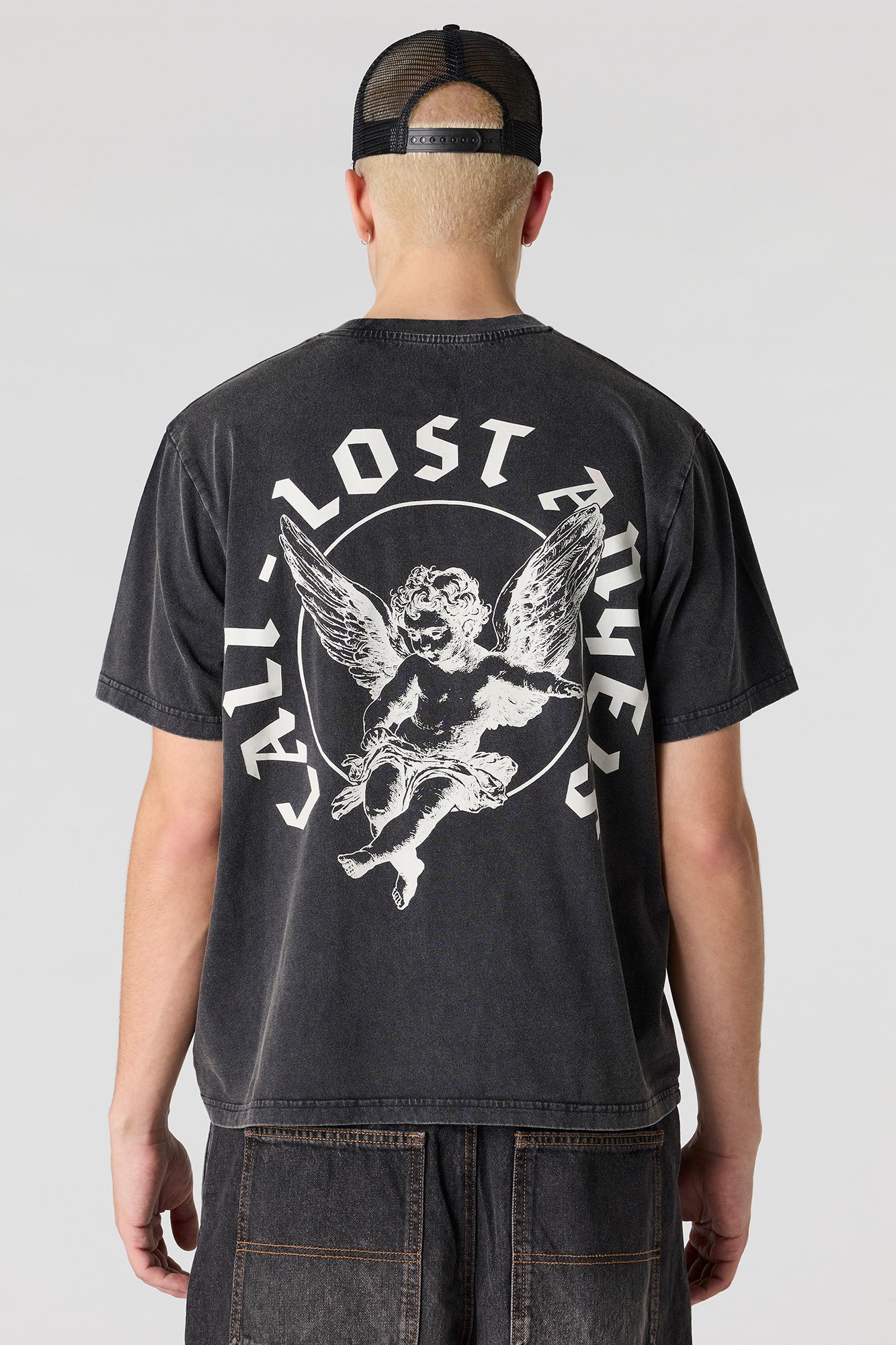 Angel Graphic Washed T-Shirt – Urban Planet