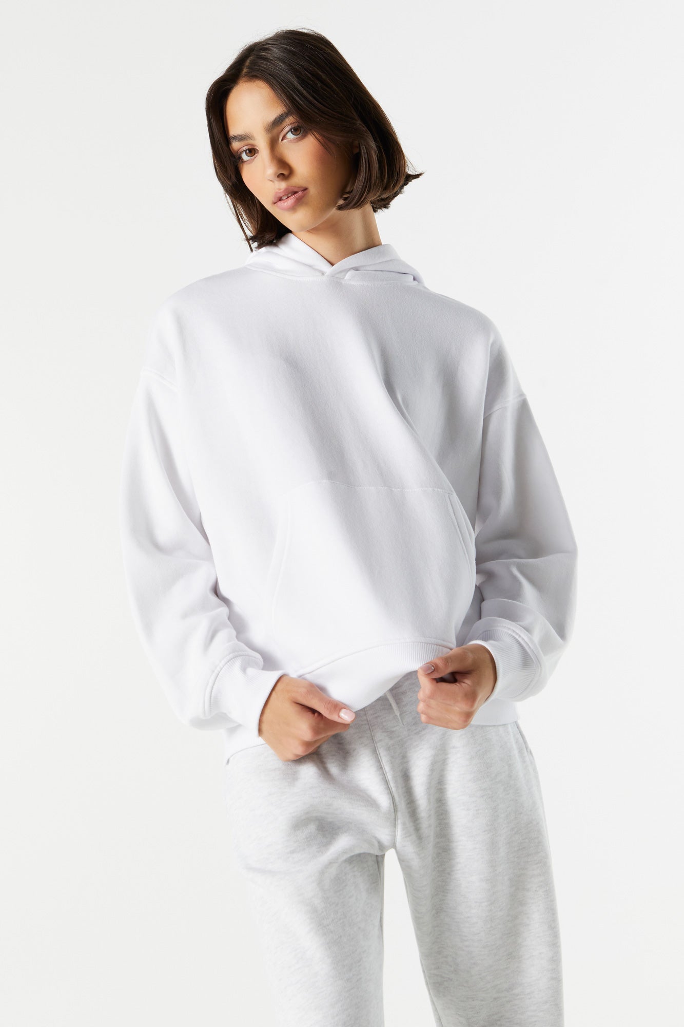 Solid Fleece Oversized Hoodie – Urban Planet