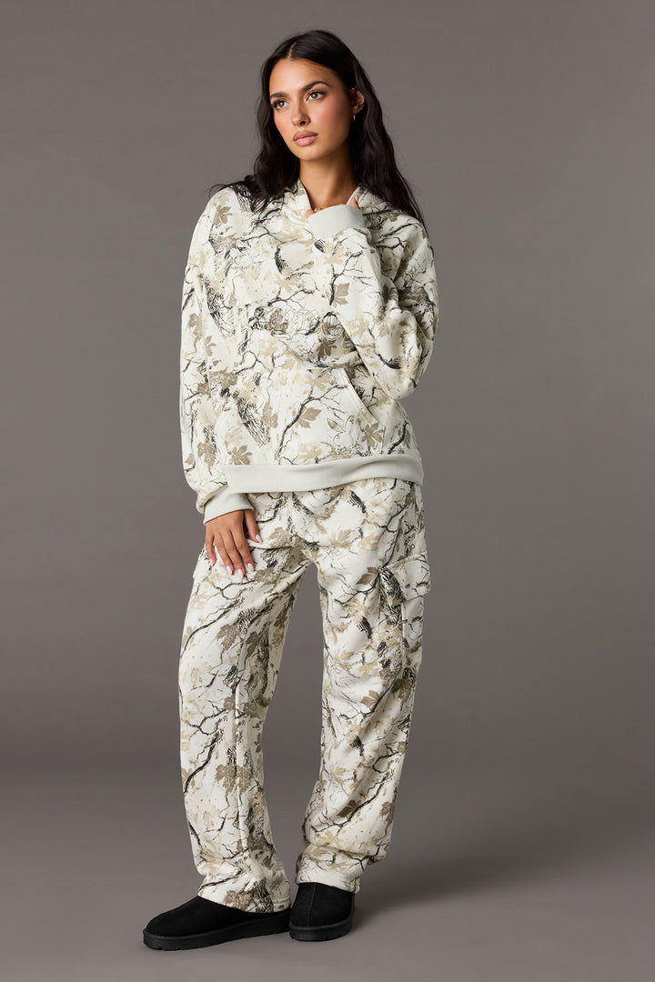 Pantalon d'entraînement cargo à jambe large avec imprimé Playboy