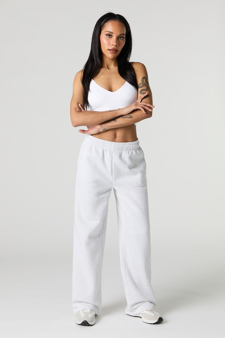 Fleece Wide Leg Sweatpant