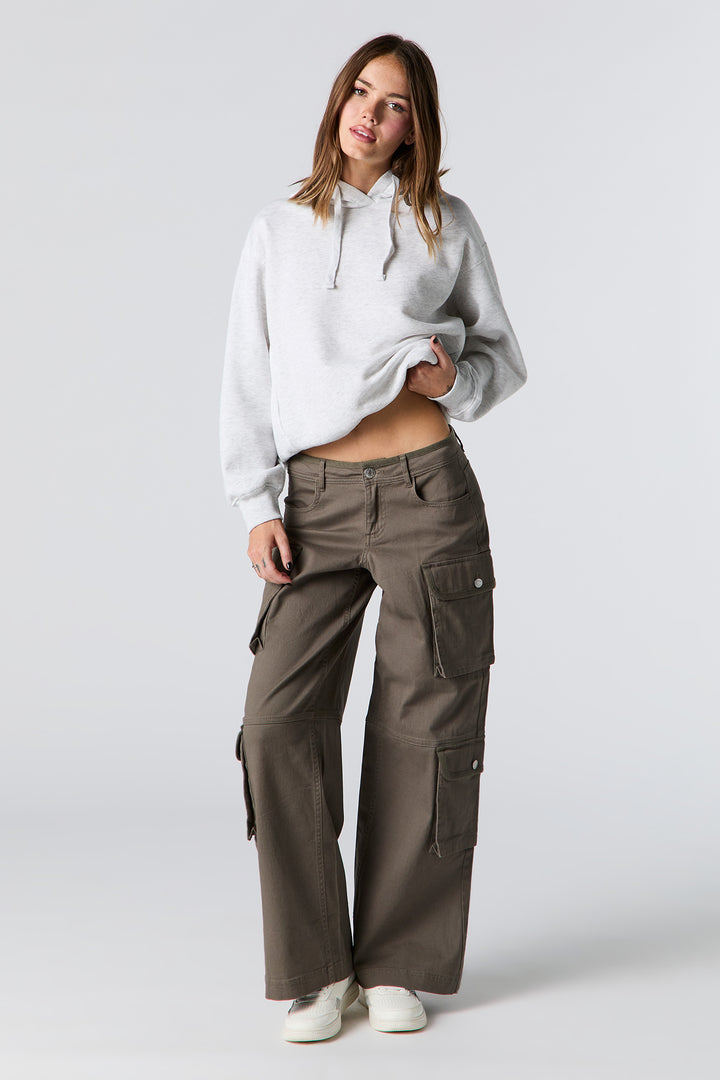 Pantalon cargo à jambe large avec poches multiples
