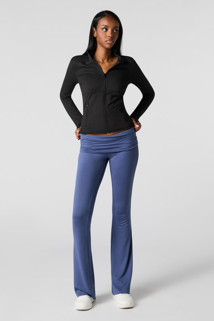 Soft Foldover Waist Flare Legging