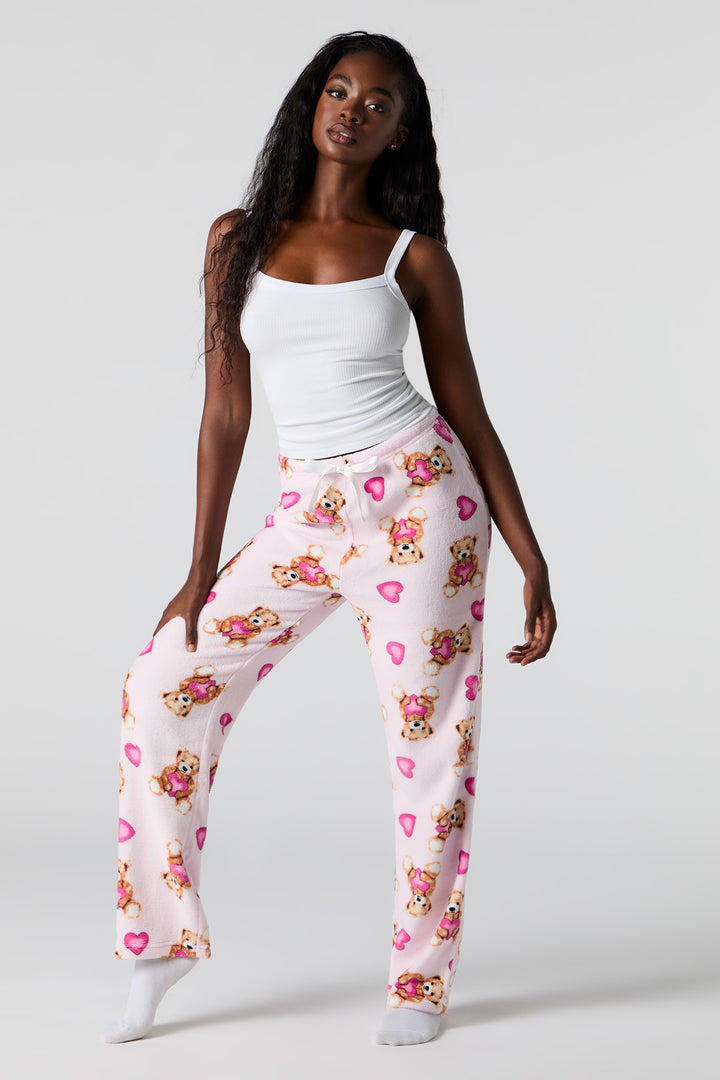 Plush Printed Pajama Pant