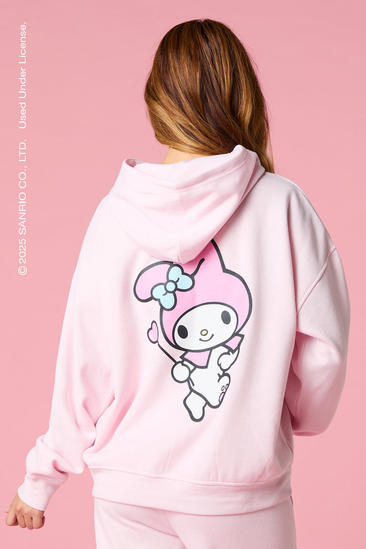 My Melody™ Glitter Graphic Fleece Hoodie