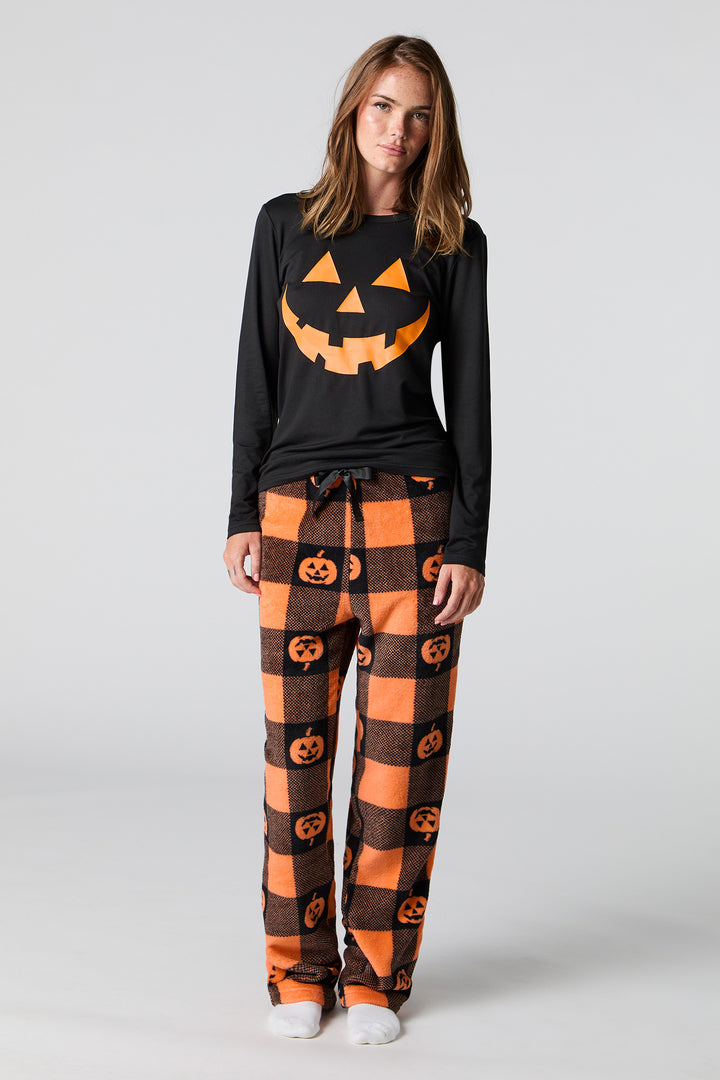 Ensemble-pyjama pour la famille à imprimé Jack-O-Squad pour femmes