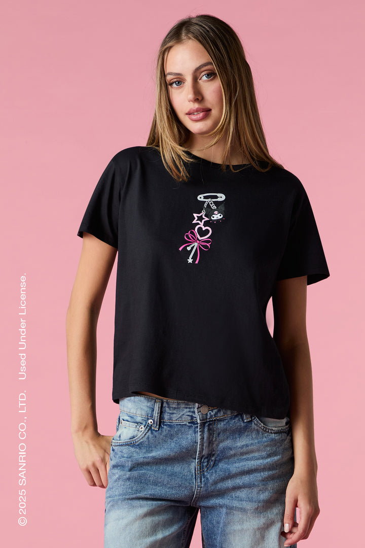T-shirt à imprimé Porte-clés Kuromi