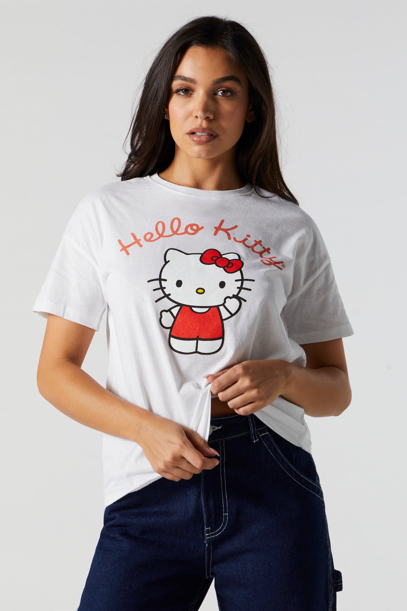 Pink Hello Kitty Graphic Boyfriend T-Shirt – Urban Planet