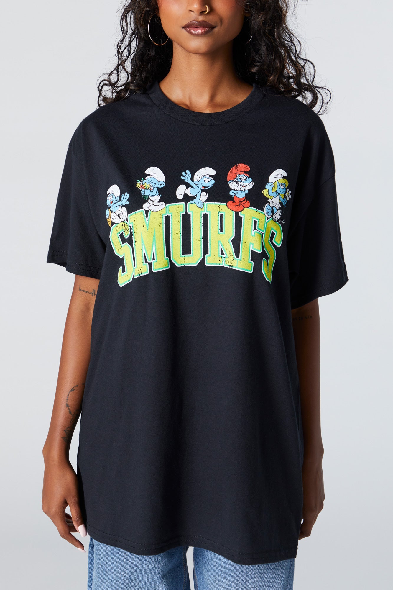 Smurfs Graphic Boyfriend T-Shirt