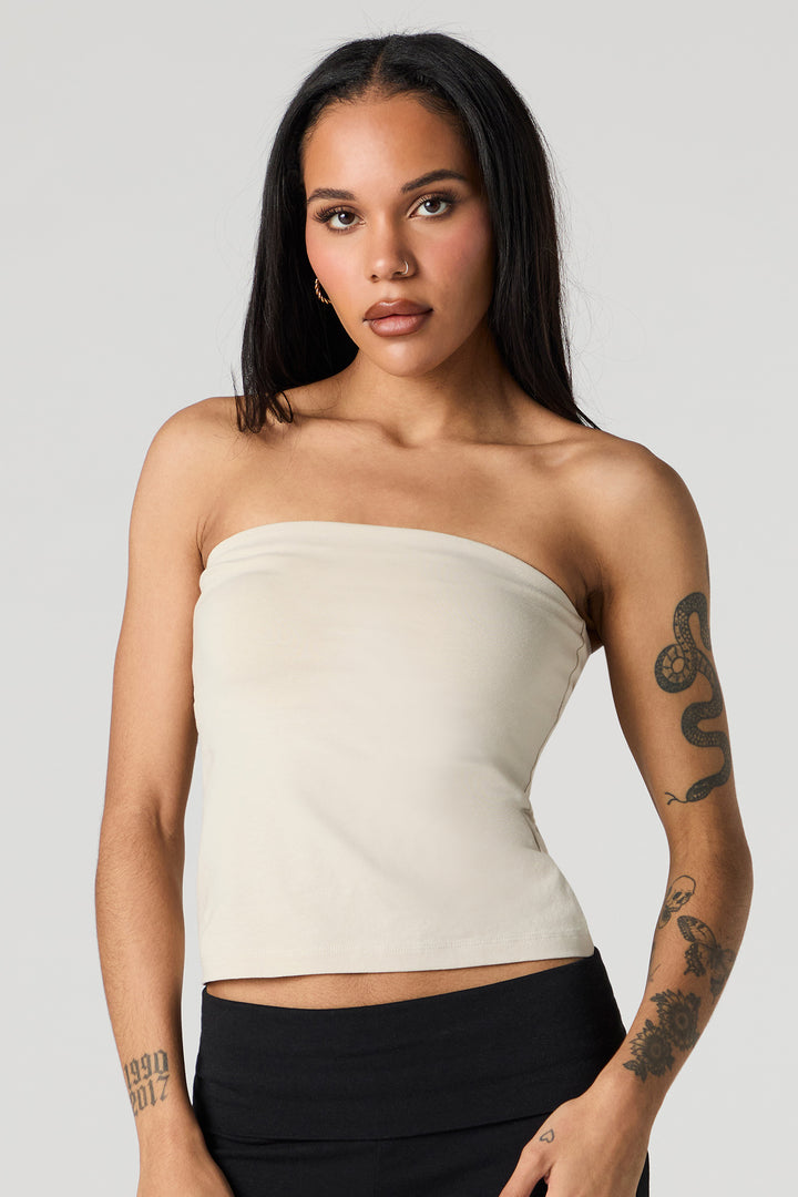 Tube Top with Built-In Cups