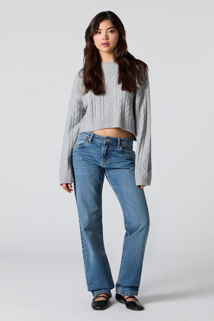 Low Rise Straight Leg Medium Jean