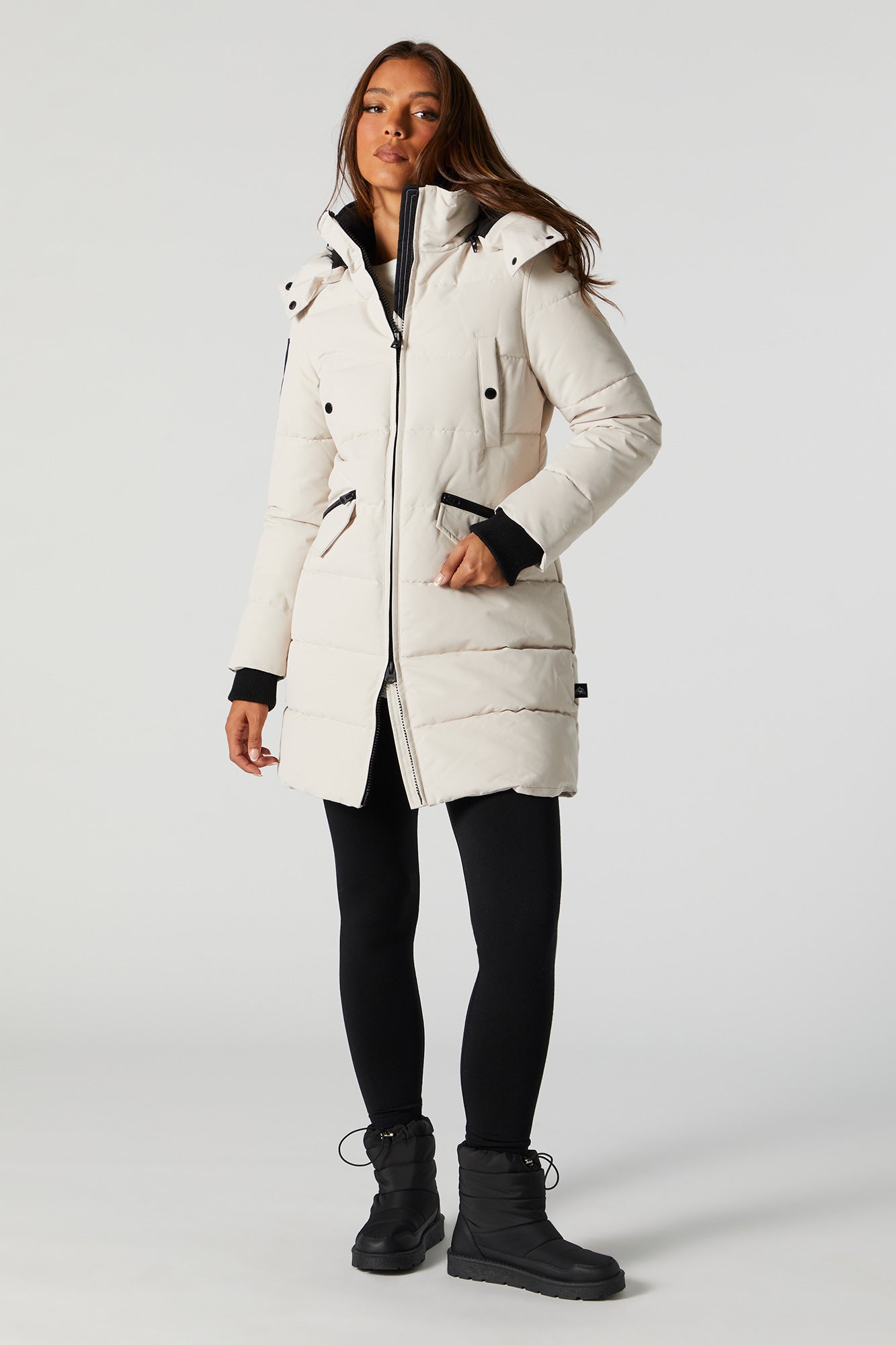 White Storm Mountain Quilted Parka