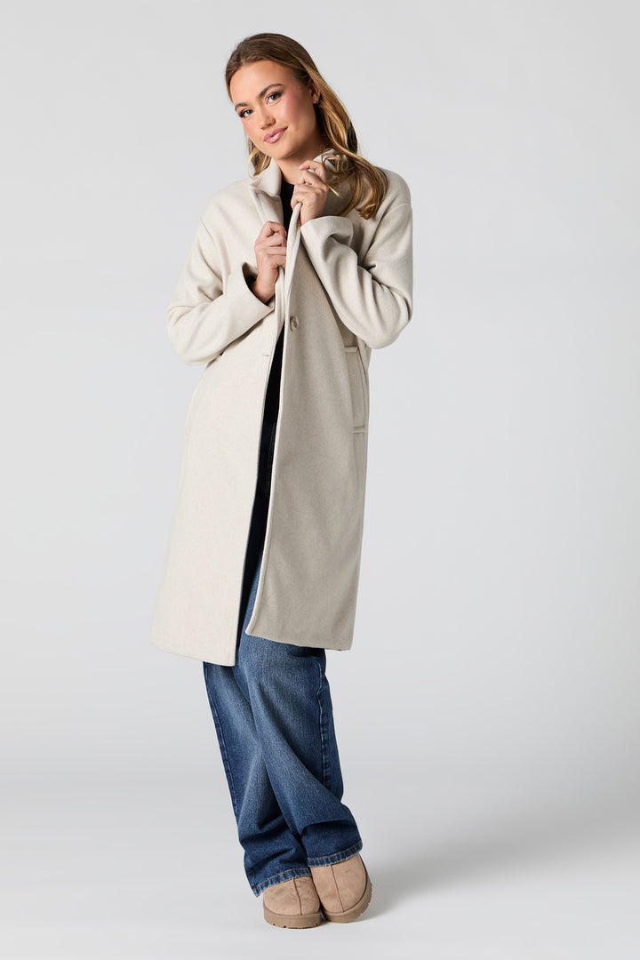 Single Button Midi Coat