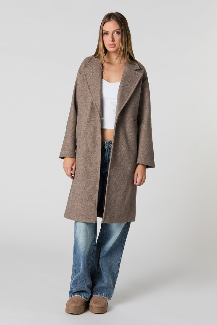 One Button Midi Coat