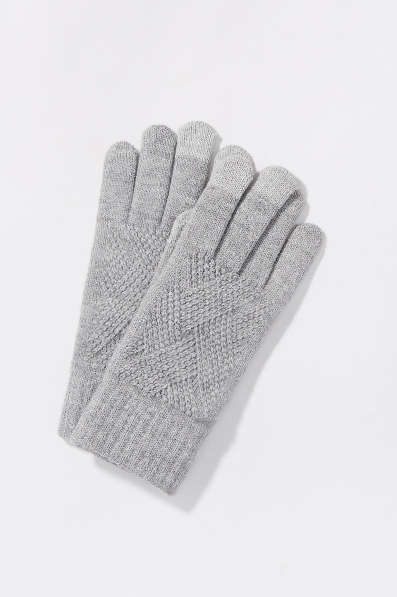 Gants D'hiver Tricot, Motif Géométrique Gants à écran Tactile