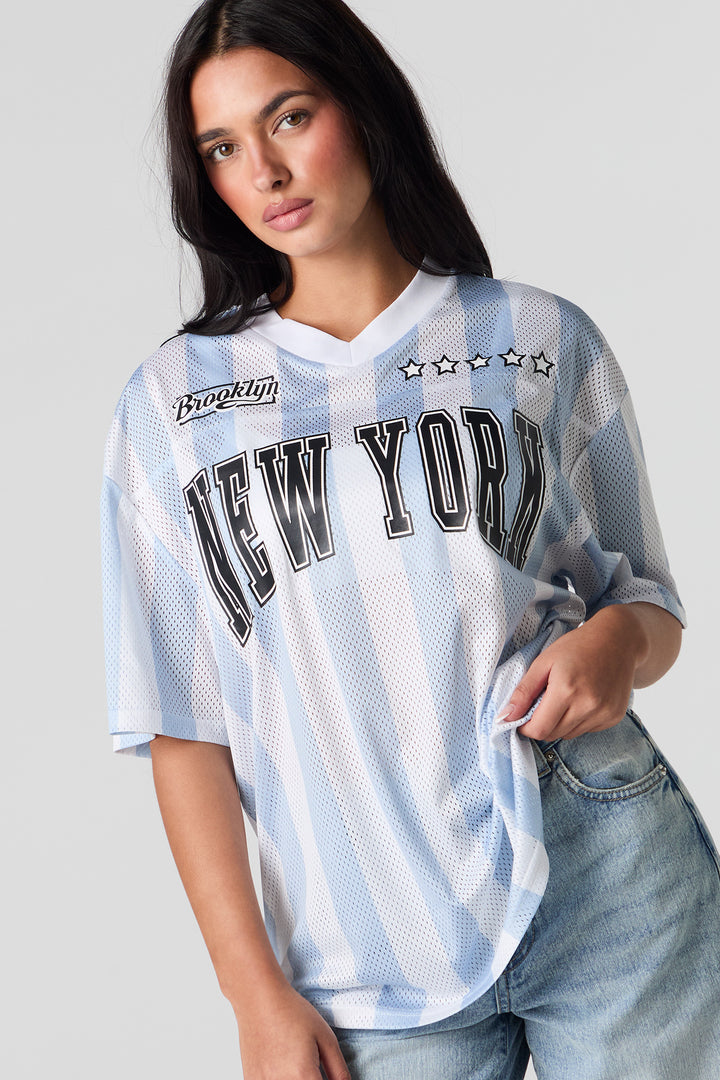 Jersey de football en filet imprimé